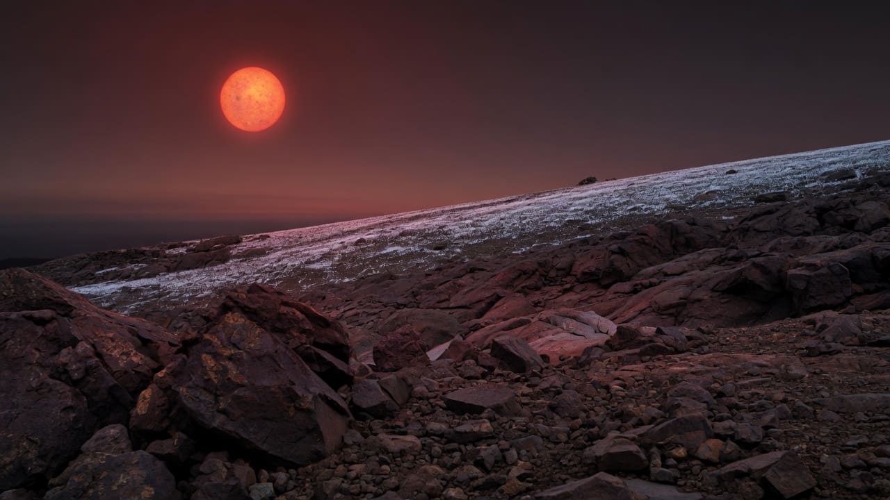 Artist’s impression of GJ 1061 d: VIEW 1 · ON THE SURFACE