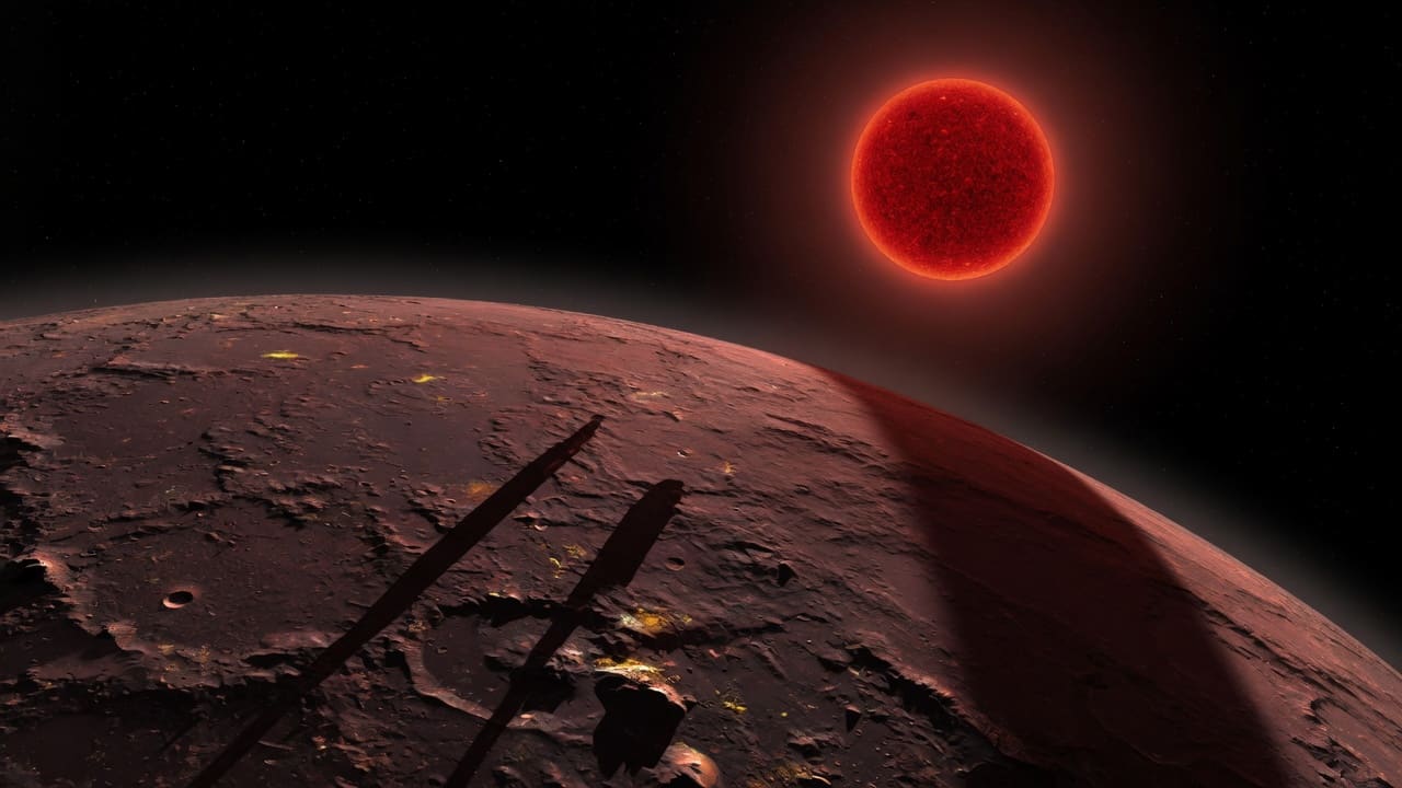 Artist’s impression of GJ 3323 b: VIEW 2 · FROM ABOVE
