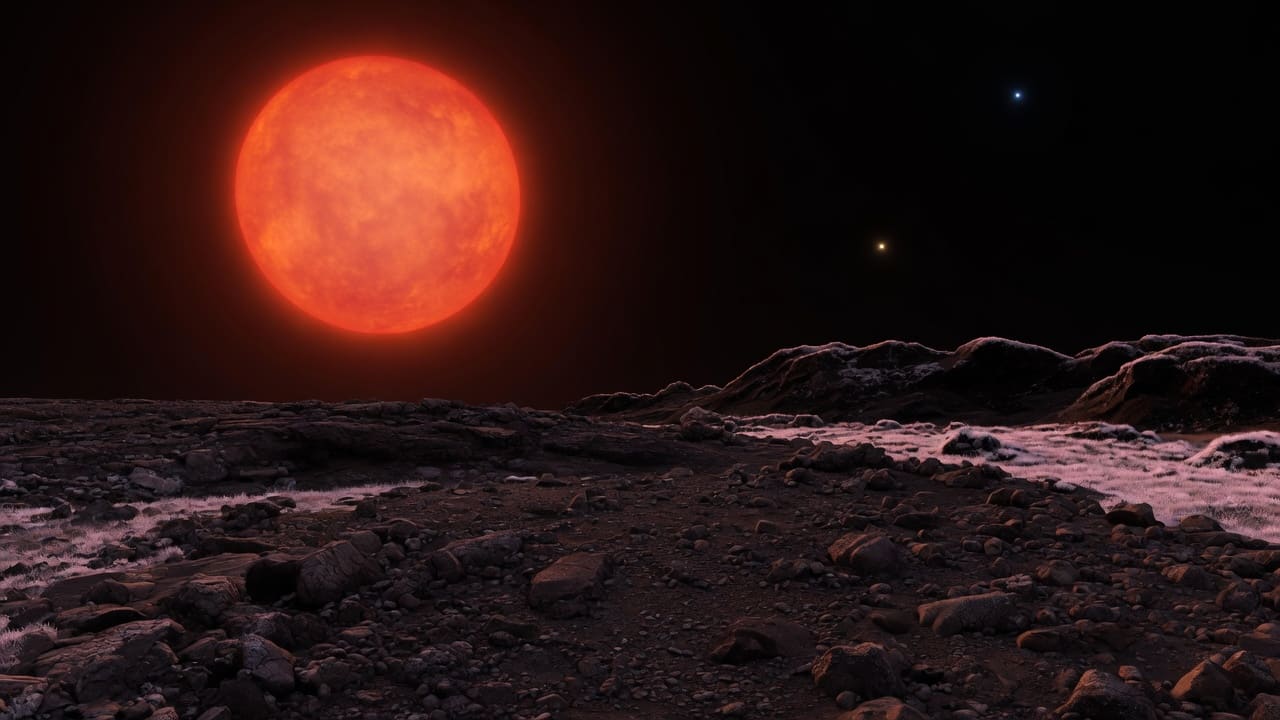 Artist’s impression of GJ 667 C c: VIEW 1 · ON THE SURFACE