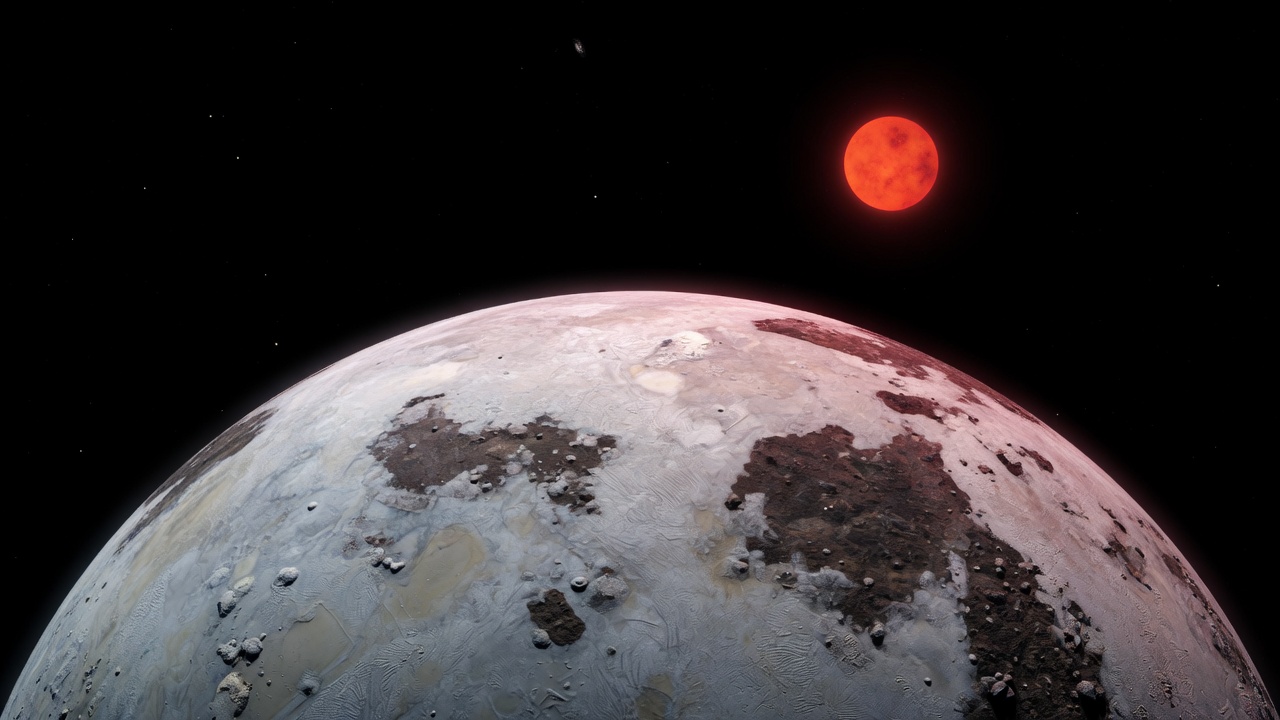 Artist’s impression of GJ 667 C e: VIEW 2 · FROM ABOVE