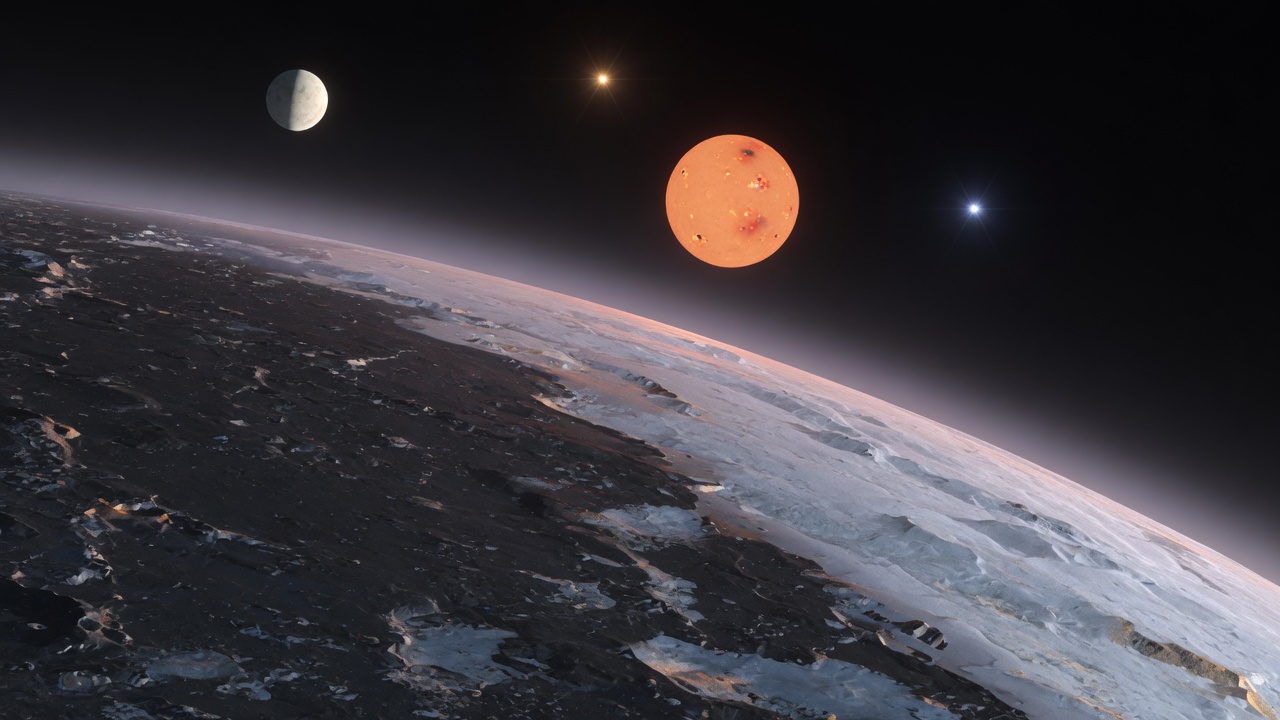 Artist’s impression of GJ 667 C f: VIEW 2 · FROM ABOVE