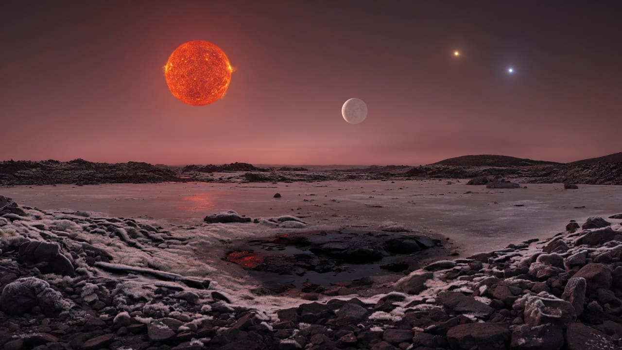 Artist’s impression of GJ 667 C f: VIEW 1 · ON THE SURFACE