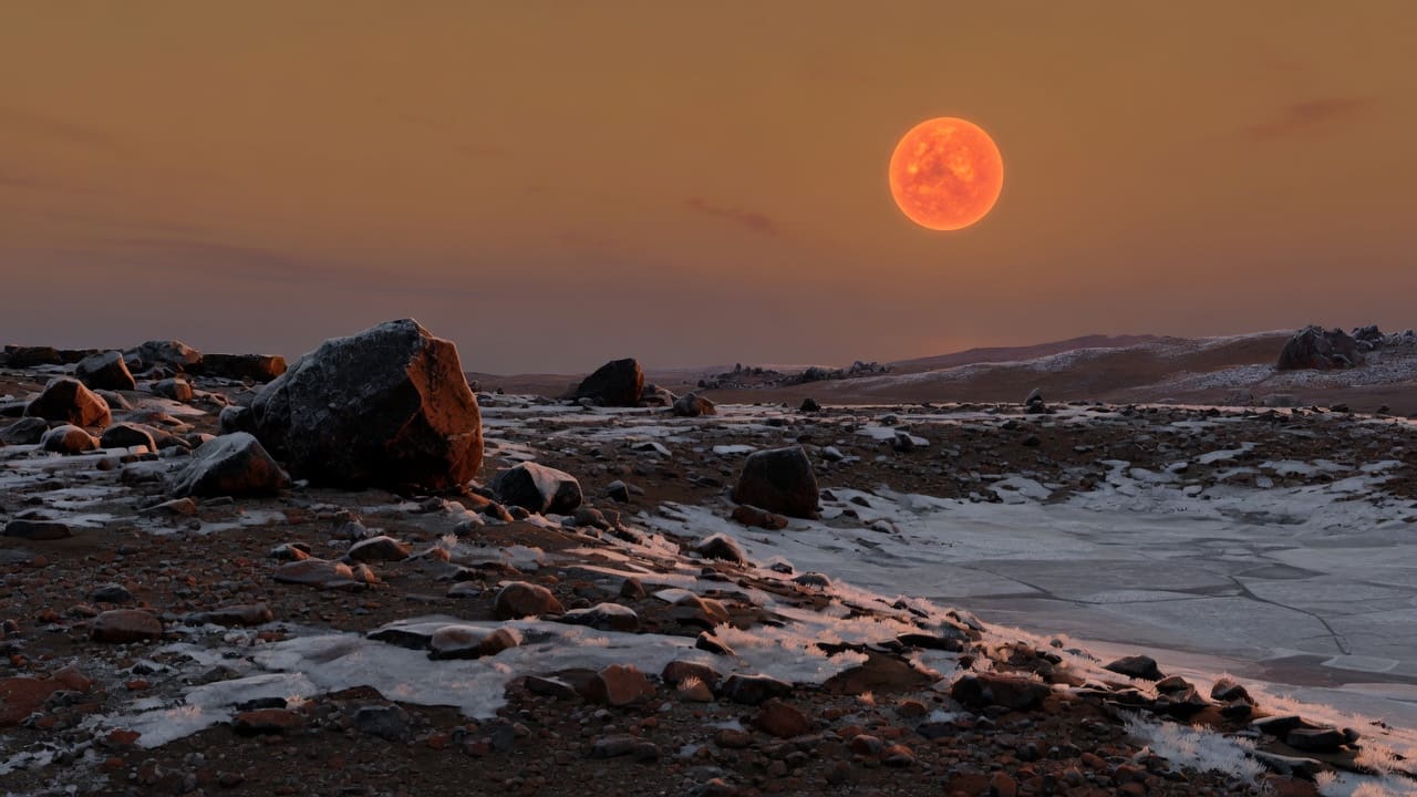 Artist’s impression of Kepler-1229 b: VIEW 1 · ON THE SURFACE