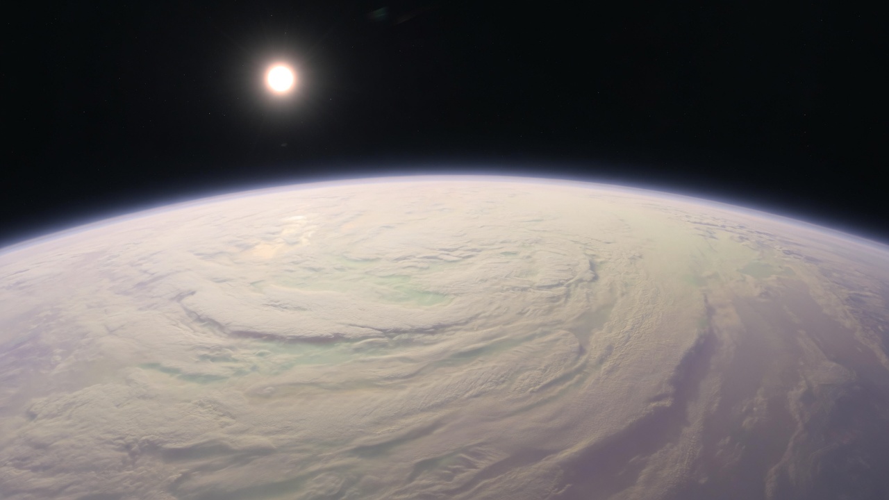 Artist’s impression of Kepler-1606 b: VIEW 2 · FROM ABOVE
