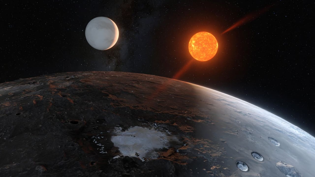Artist’s impression of Kepler-1649 c: VIEW 2 · FROM ABOVE
