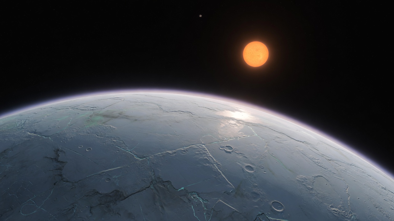 Artist’s impression of Kepler-186 f: VIEW 2 · FROM ABOVE