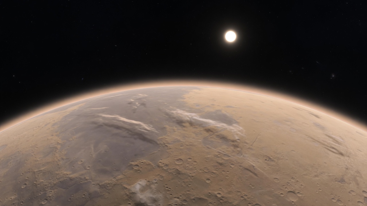 Artist’s impression of Kepler-452 b: VIEW 2 · FROM ABOVE