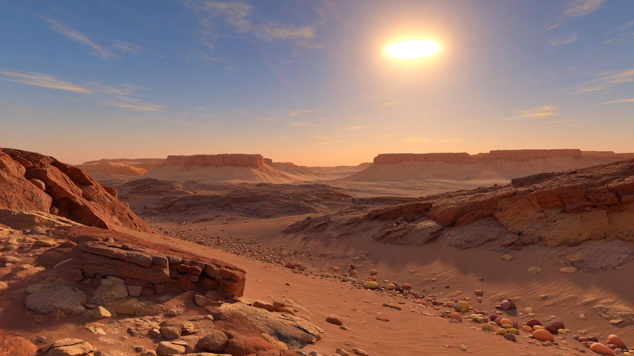 Artist’s impression of Kepler-62 e: VIEW 1 · ON THE SURFACE