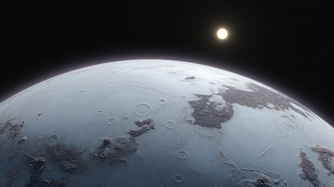 Artist’s impression of Kepler-62 f: VIEW 2 · FROM ABOVE