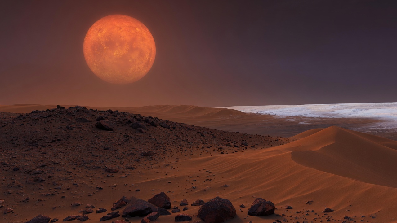 Artist’s impression of TOI-1266 d: VIEW 1 · ON THE SURFACE