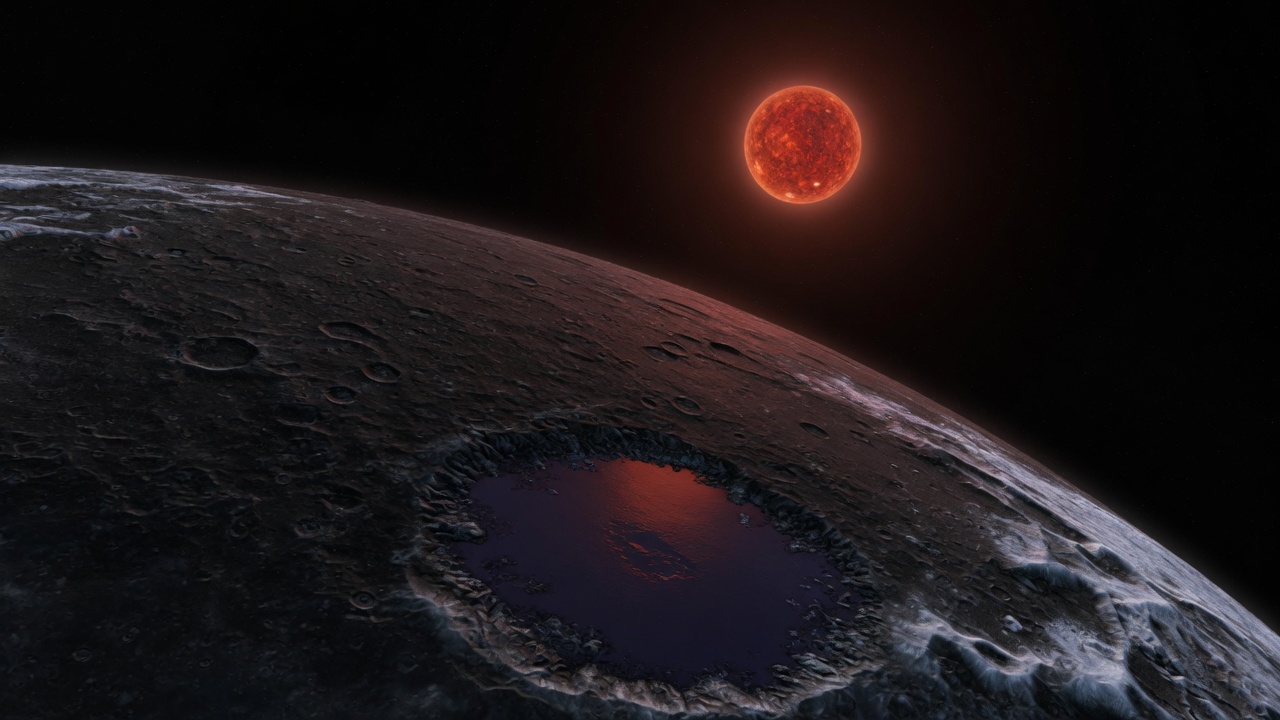 Artist’s impression of TOI-715 b: VIEW 2 · FROM ABOVE