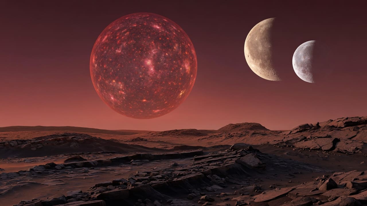 Artist’s impression of TRAPPIST-1 d: VIEW 1 · ON THE SURFACE