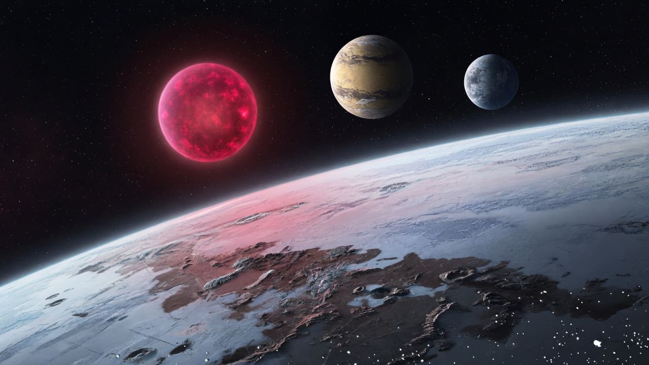 Artist’s impression of TRAPPIST-1 f: VIEW 2 · FROM ABOVE